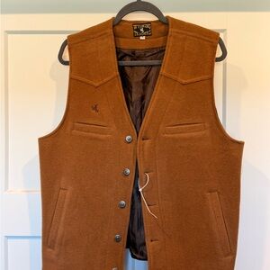 Men's Brown Wool Vest
